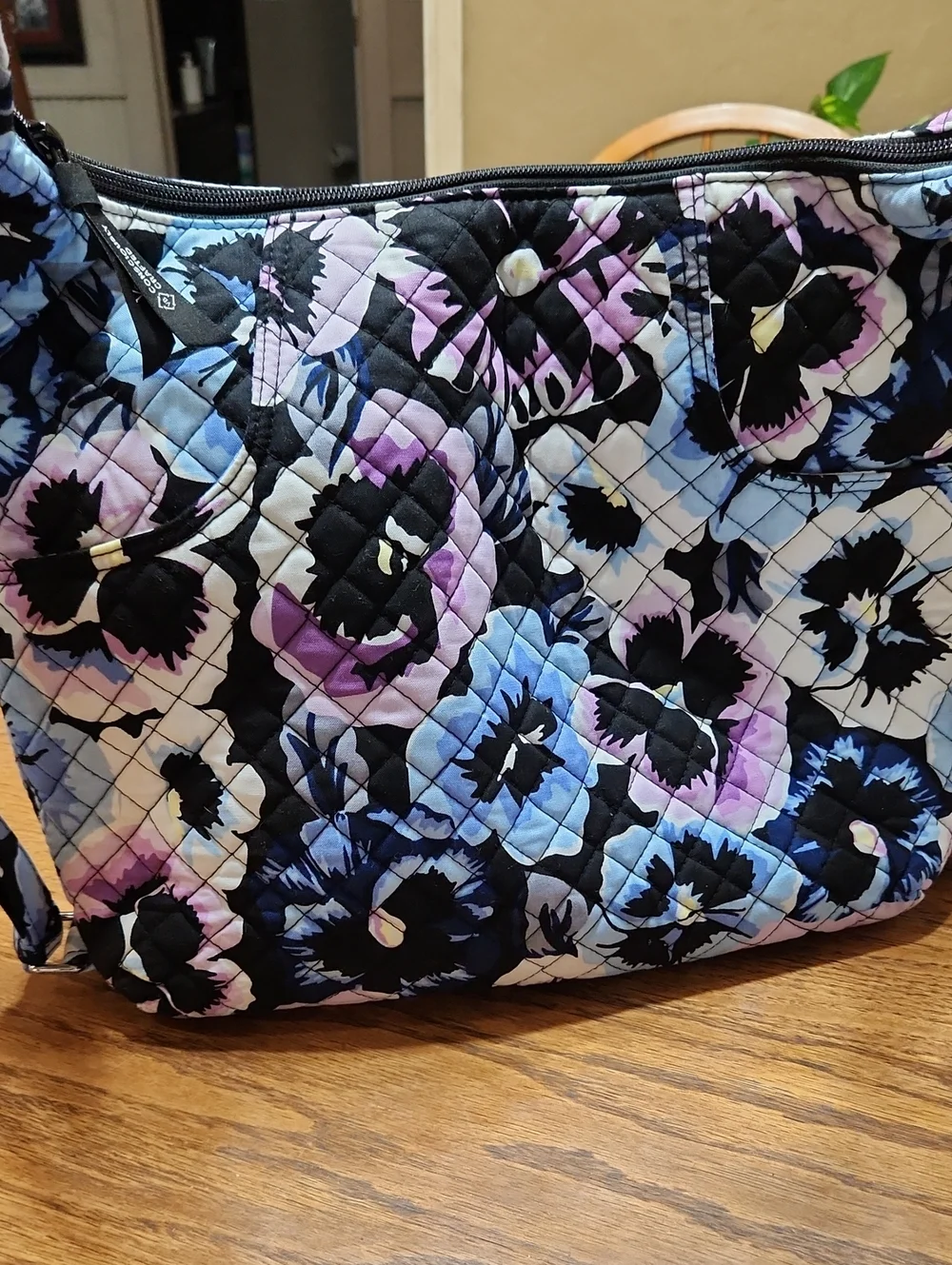 Vera Bradley Plum Pansies Versatile Bag/Backpack